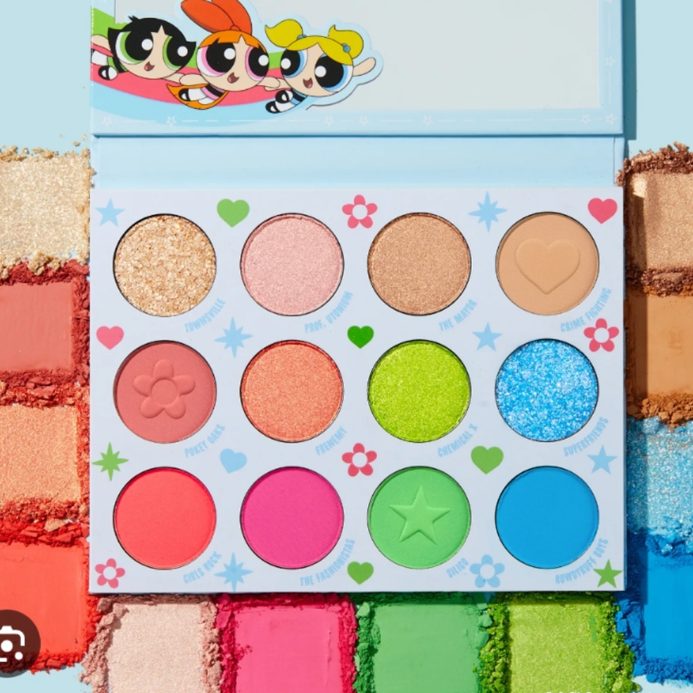 New, Colourpop Powerpuff Girls 12-pan Eyeshadow Palette